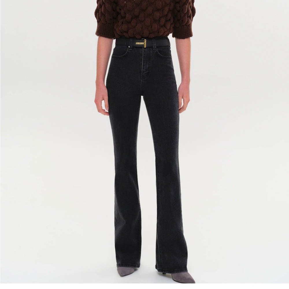 Source Unknown long leg high rise jeans, dark wash